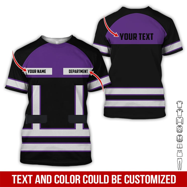 Personalized Name Workwear Style All Over Printed Clothes SS111