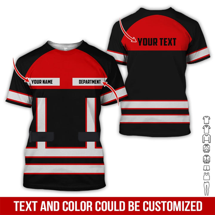 Personalized Name Workwear Style All Over Printed Clothes SS111