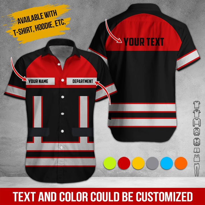 Personalized Name Workwear Style All Over Printed Clothes SS111
