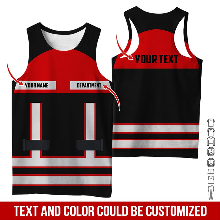 Personalized Name Workwear Style All Over Printed Clothes SS111