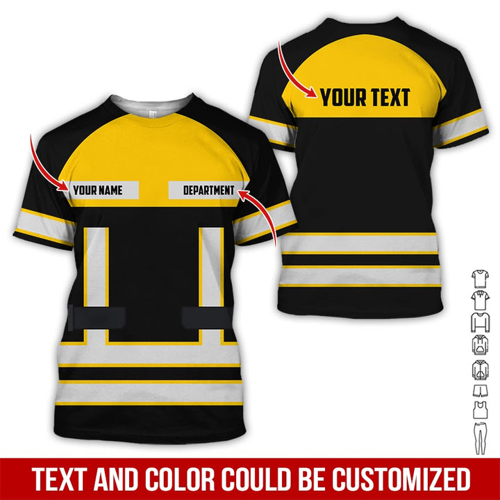 Personalized Name Workwear Style All Over Printed Clothes SS111