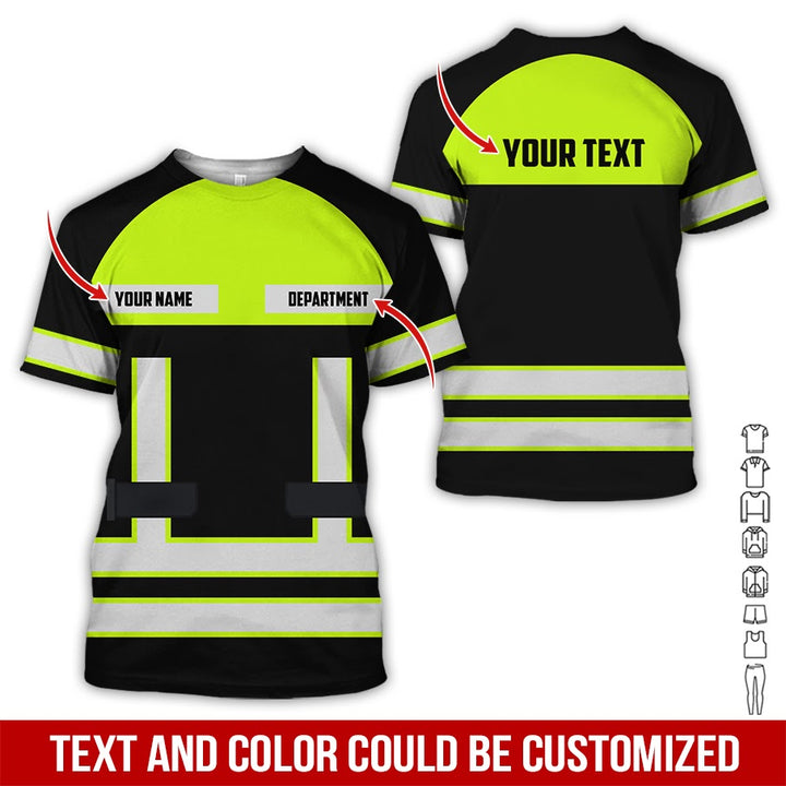Personalized Name Workwear Style All Over Printed Clothes SS111