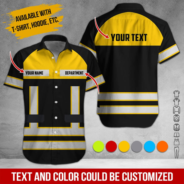 Personalized Name Workwear Style All Over Printed Clothes SS111