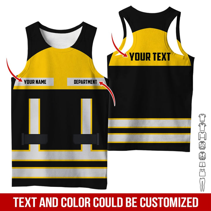 Personalized Name Workwear Style All Over Printed Clothes SS111