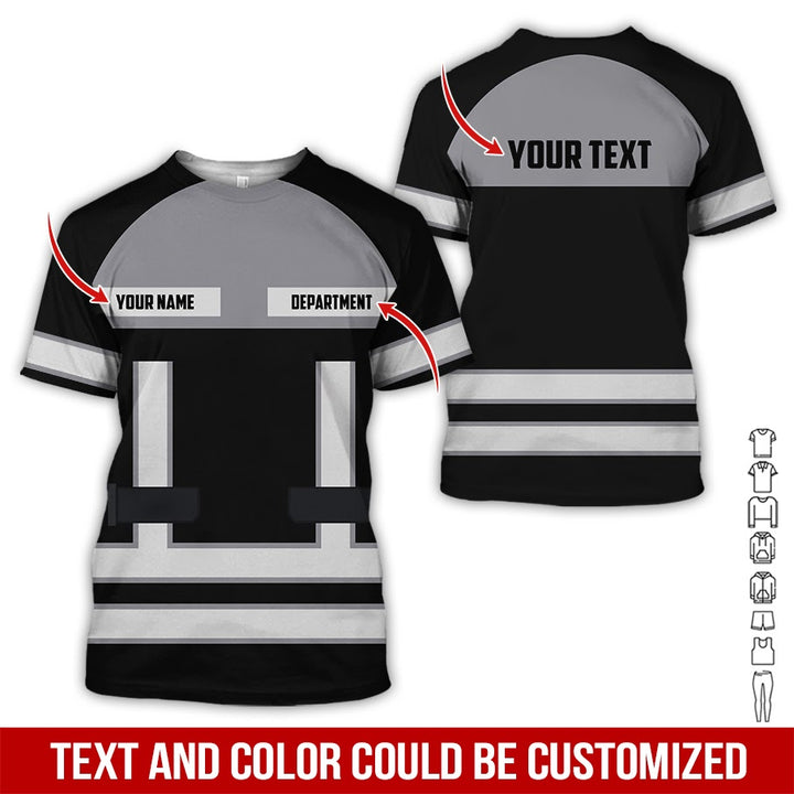 Personalized Name Workwear Style All Over Printed Clothes SS111