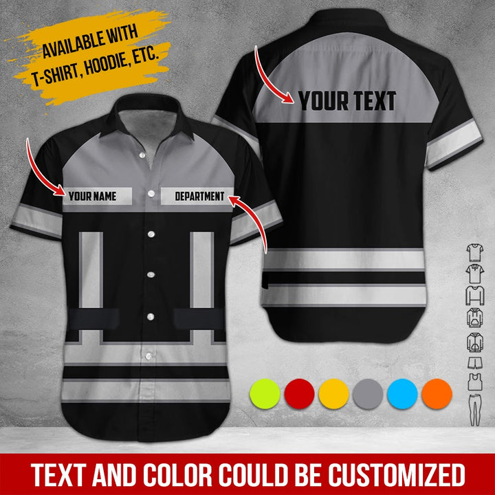 Personalized Name Workwear Style All Over Printed Clothes SS111