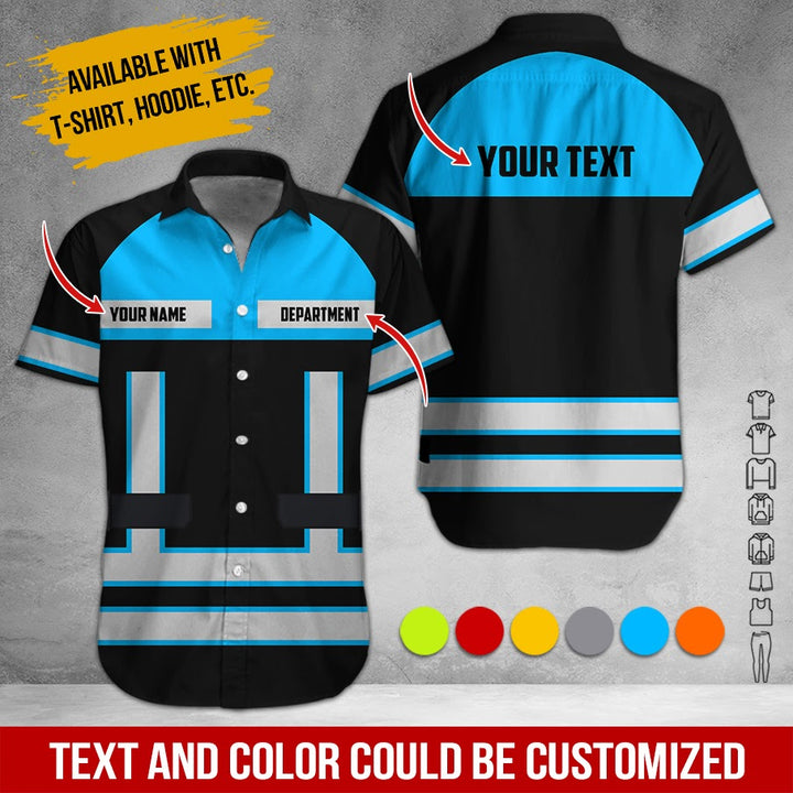 Personalized Name Workwear Style All Over Printed Clothes SS111
