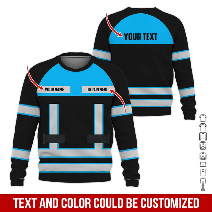 Personalized Name Workwear Style All Over Printed Clothes SS111
