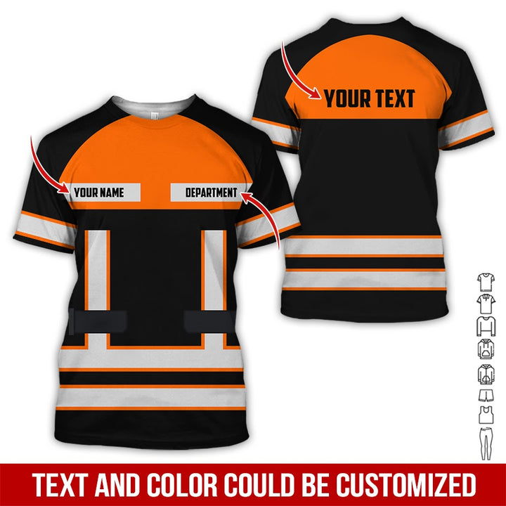 Personalized Name Workwear Style All Over Printed Clothes SS111