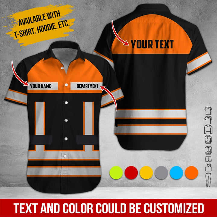 Personalized Name Workwear Style All Over Printed Clothes SS111