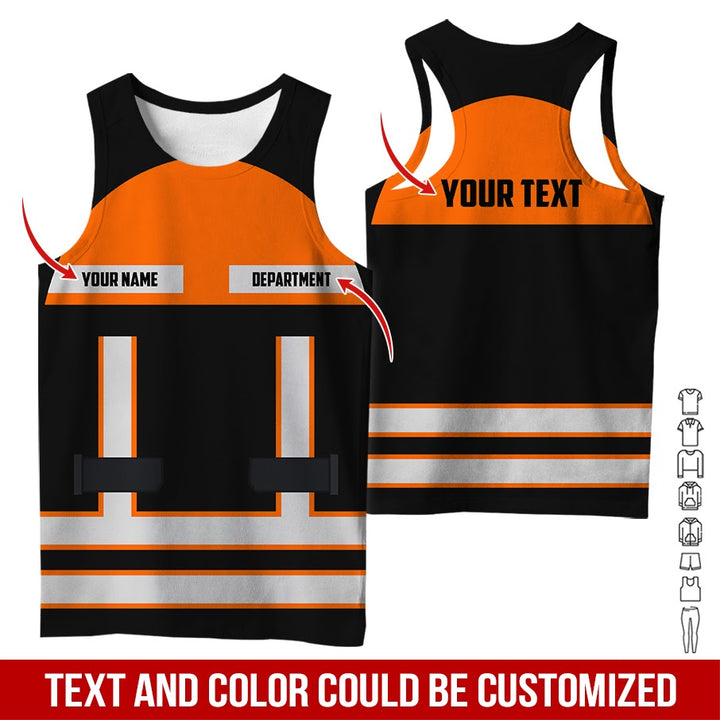 Personalized Name Workwear Style All Over Printed Clothes SS111