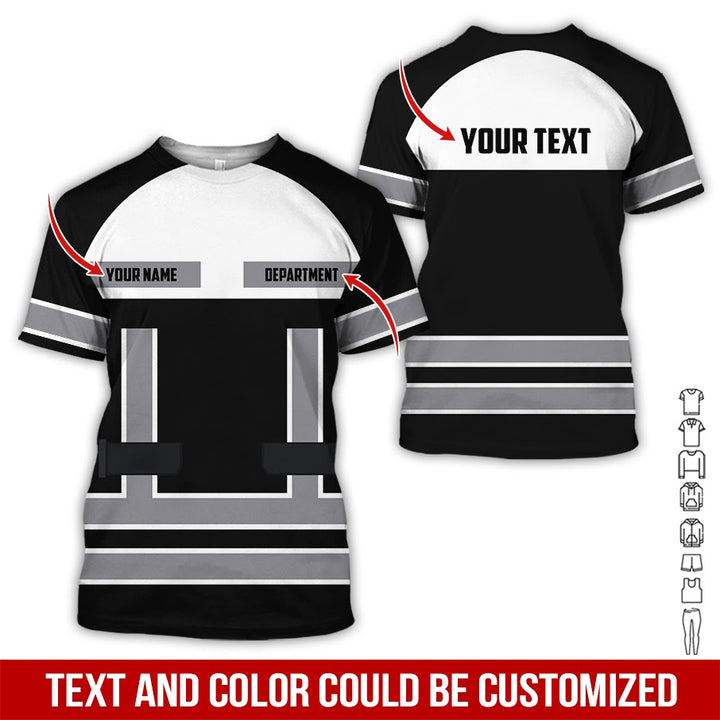 Personalized Name Workwear Style All Over Printed Clothes SS111