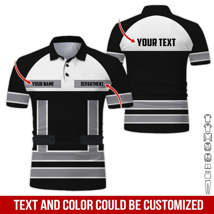 Personalized Name Workwear Style All Over Printed Clothes SS111