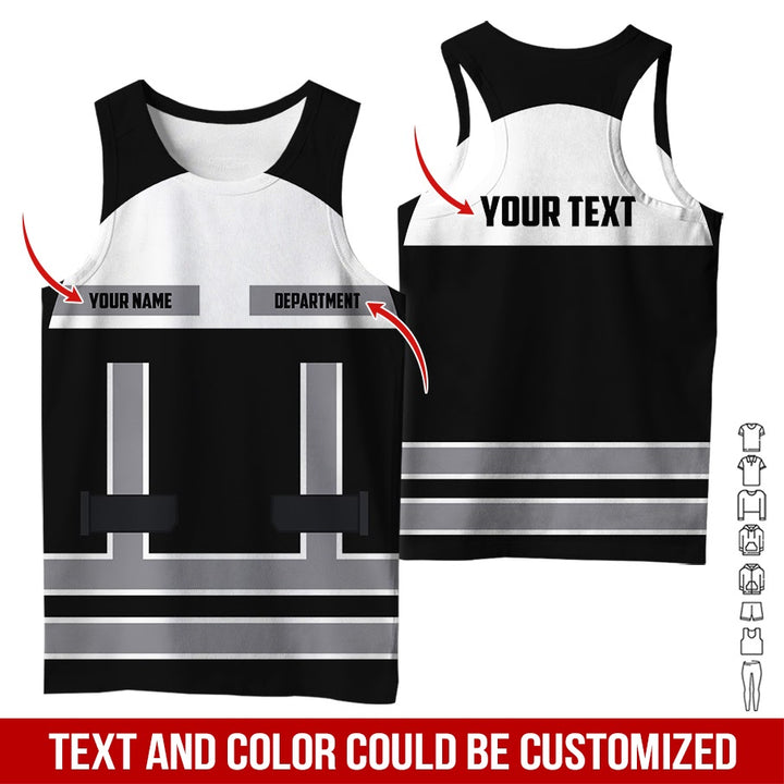 Personalized Name Workwear Style All Over Printed Clothes SS111
