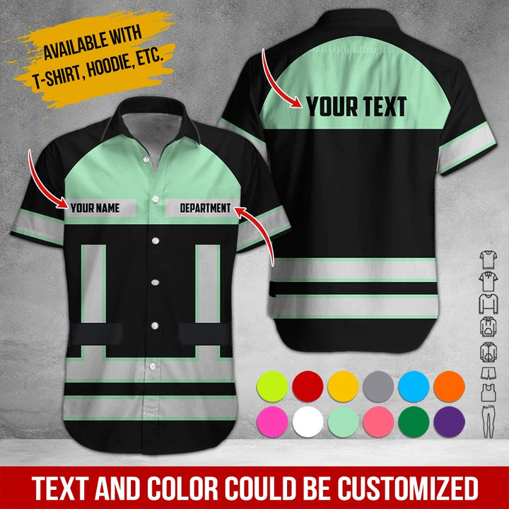 Personalized Name Workwear Style All Over Printed Clothes SS111