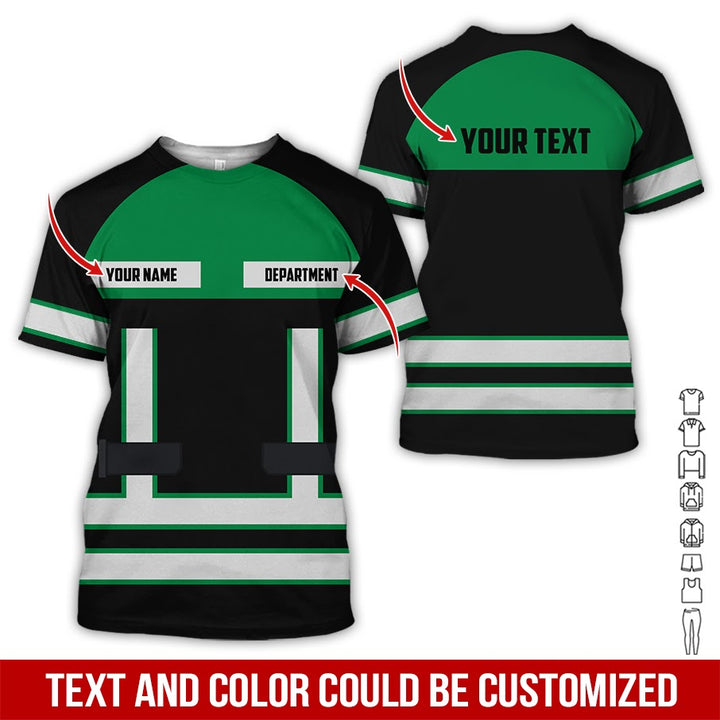 Personalized Name Workwear Style All Over Printed Clothes SS111