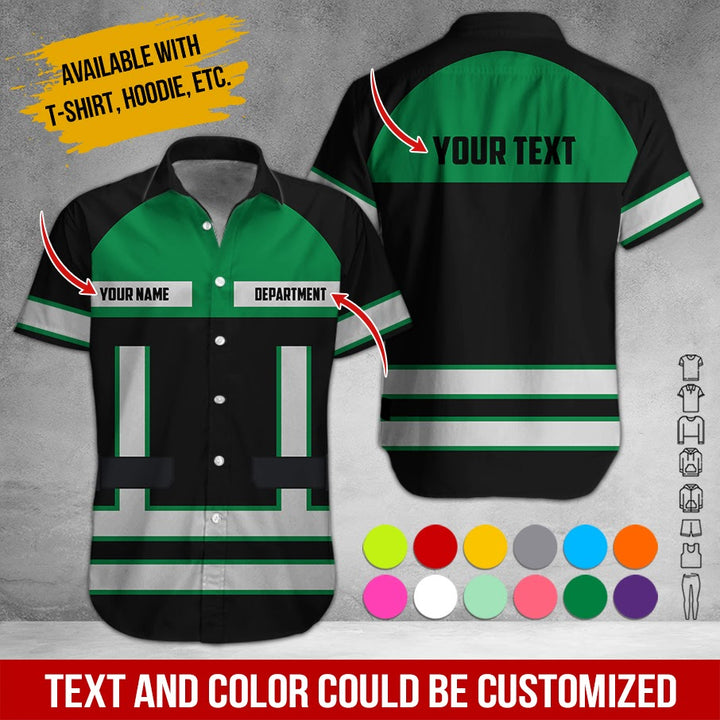 Personalized Name Workwear Style All Over Printed Clothes SS111