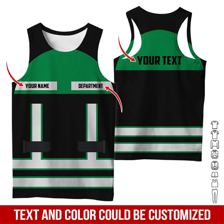 Personalized Name Workwear Style All Over Printed Clothes SS111