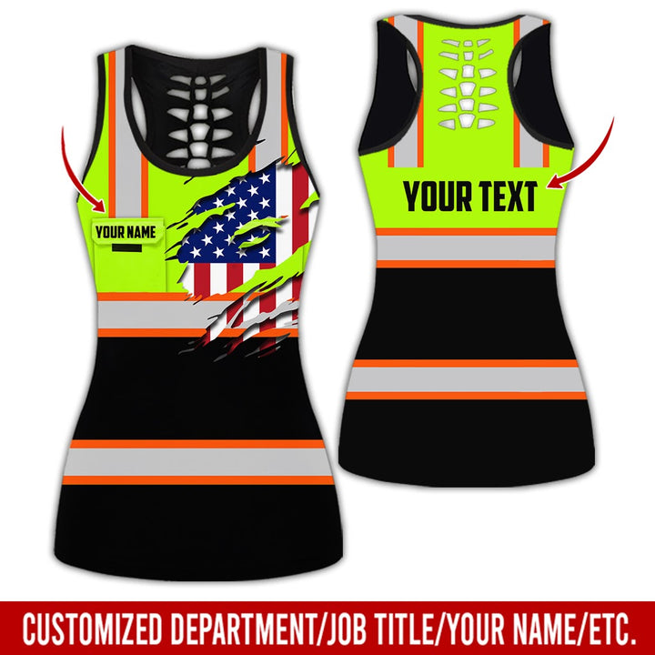 Personalized Name And Flag Heavy Equipment All Over Printed Clothes CN73