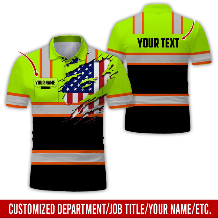 Personalized Name And Flag Heavy Equipment All Over Printed Clothes CN73