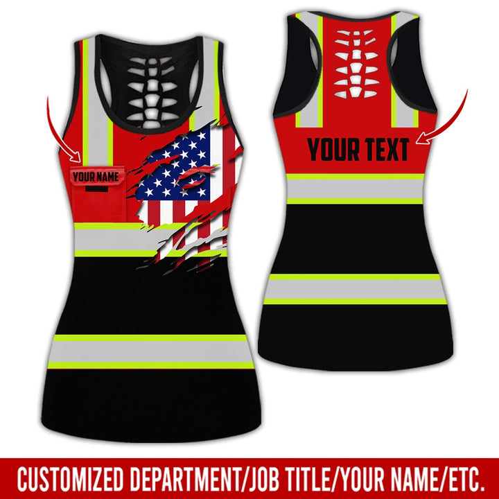 Personalized Name And Flag Heavy Equipment All Over Printed Clothes CN73