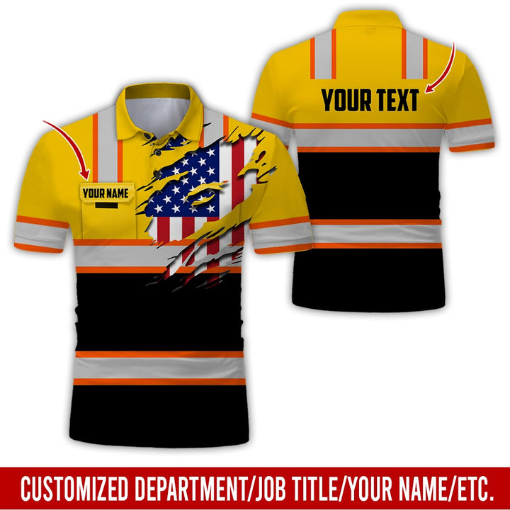 Personalized Name And Flag Heavy Equipment All Over Printed Clothes CN73