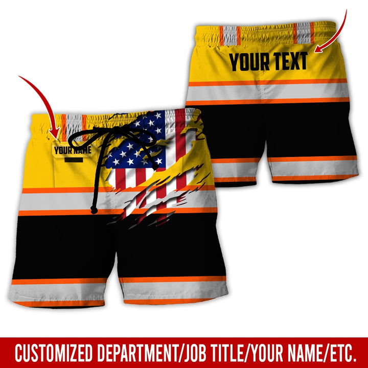 Personalized Name And Flag Heavy Equipment All Over Printed Clothes CN73