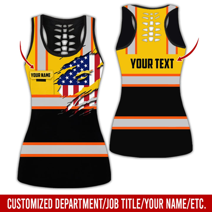 Personalized Name And Flag Heavy Equipment All Over Printed Clothes CN73