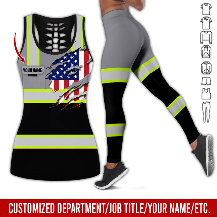 Personalized Name And Flag Heavy Equipment All Over Printed Clothes CN73