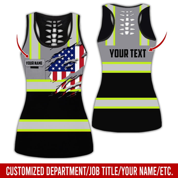 Personalized Name And Flag Heavy Equipment All Over Printed Clothes CN73