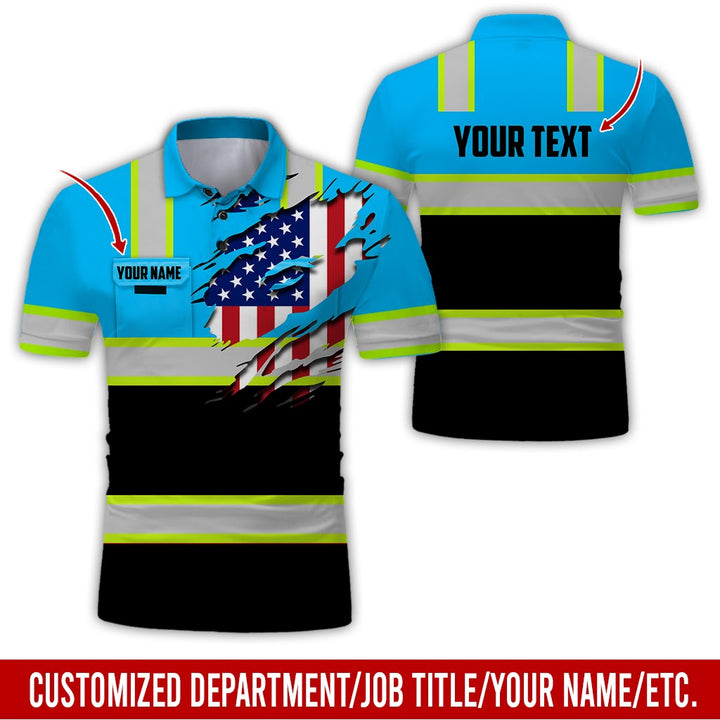 Personalized Name And Flag Heavy Equipment All Over Printed Clothes CN73