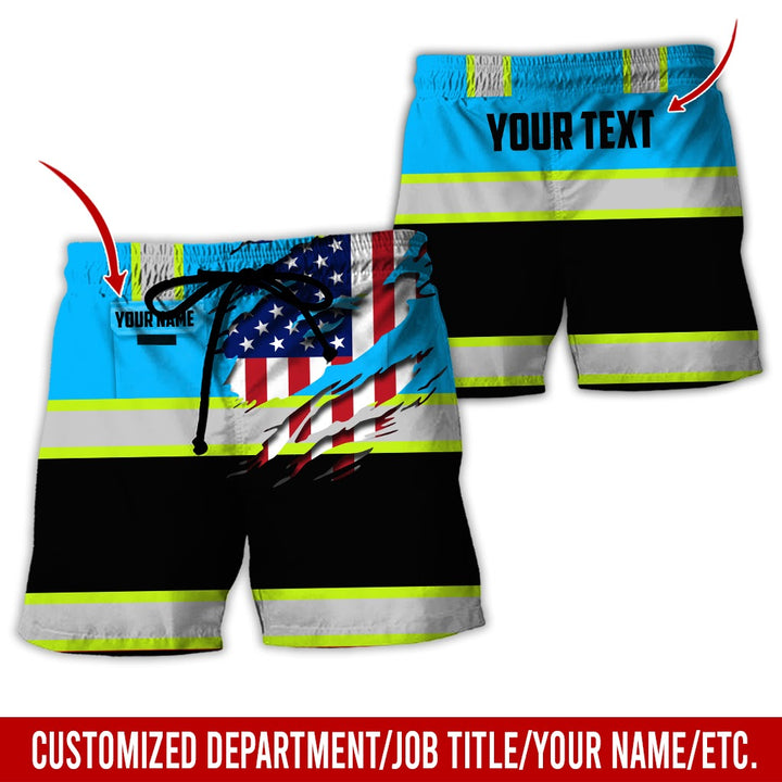 Personalized Name And Flag Heavy Equipment All Over Printed Clothes CN73