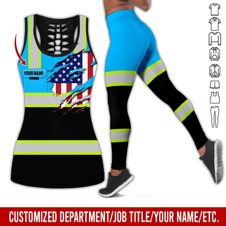 Personalized Name And Flag Heavy Equipment All Over Printed Clothes CN73