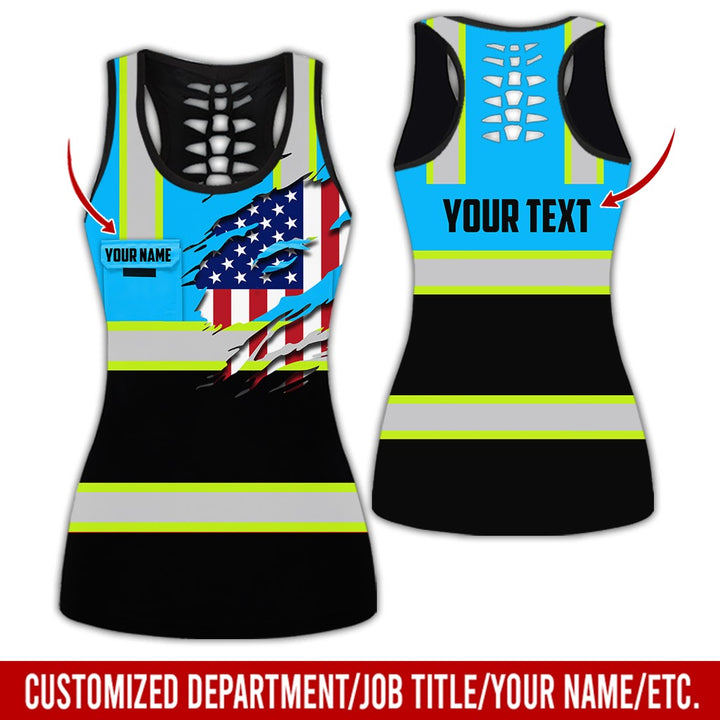 Personalized Name And Flag Heavy Equipment All Over Printed Clothes CN73
