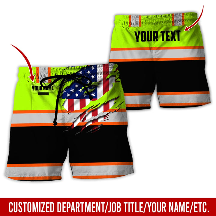 Personalized Name And Flag Heavy Equipment All Over Printed Clothes CN73