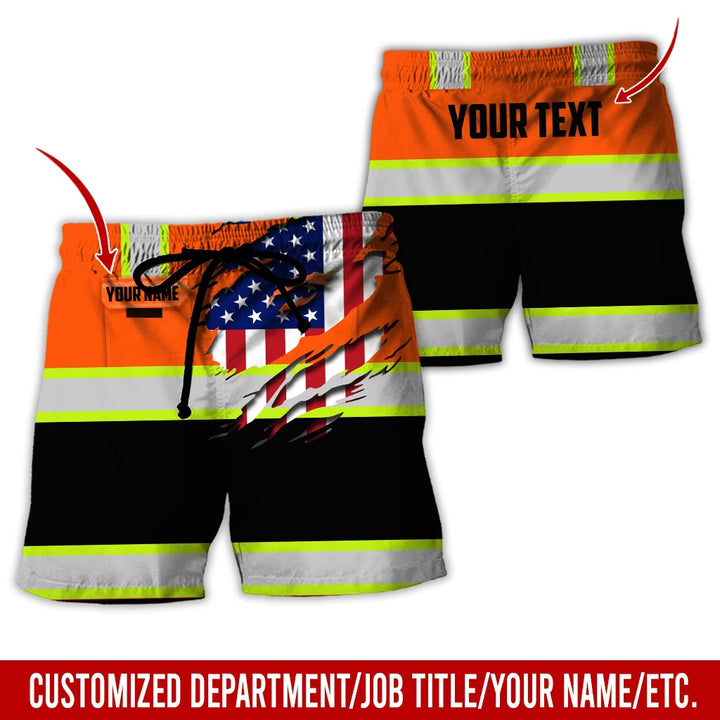 Personalized Name And Flag Heavy Equipment All Over Printed Clothes CN73