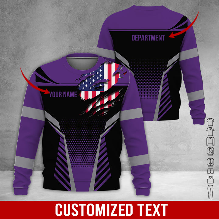 Personalized Name Workwear Style 3D All Over Printed Clothes DV946