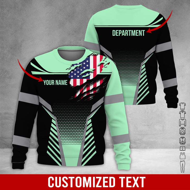Custom Workwear Style 3D All Over Printed Clothes DV898
