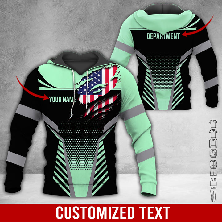 Custom Workwear Style 3D All Over Printed Clothes DV898