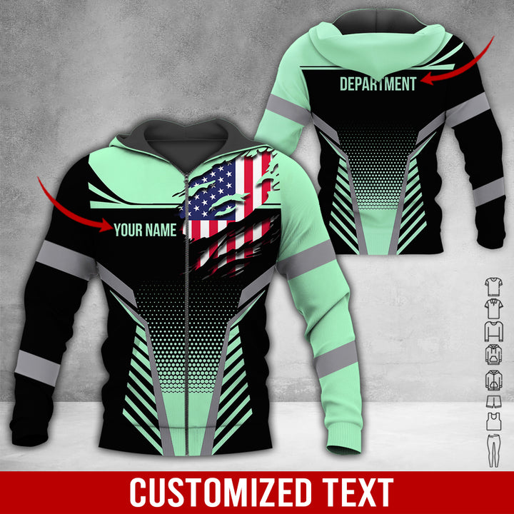 Custom Workwear Style 3D All Over Printed Clothes DV898