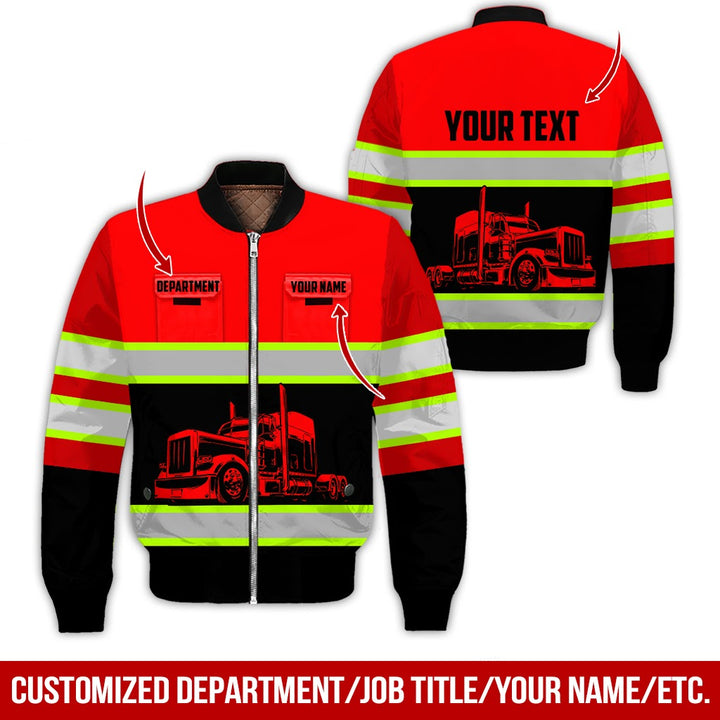 Pocket - Personalized Name And Color Semi Truck Uniform All Over Printed Clothes CN150
