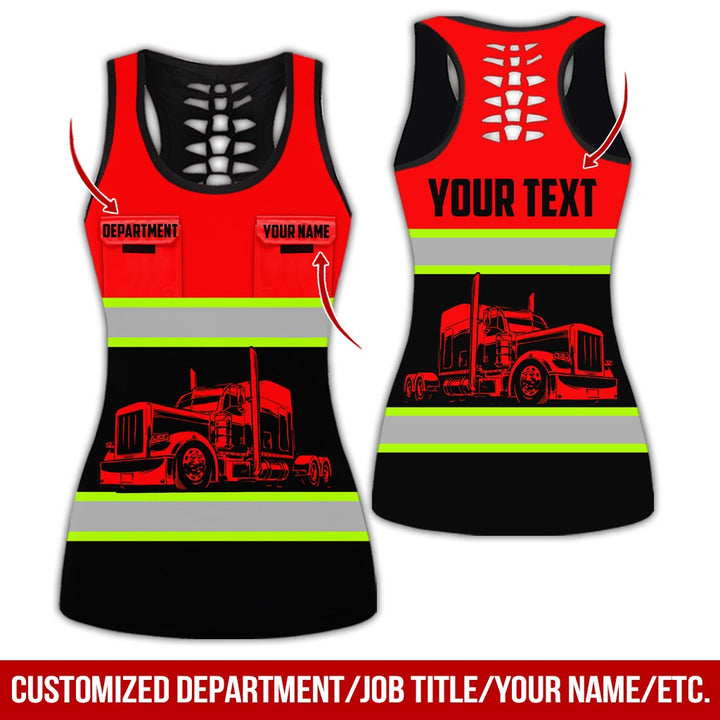 Pocket - Personalized Name And Color Semi Truck Uniform All Over Printed Clothes CN150