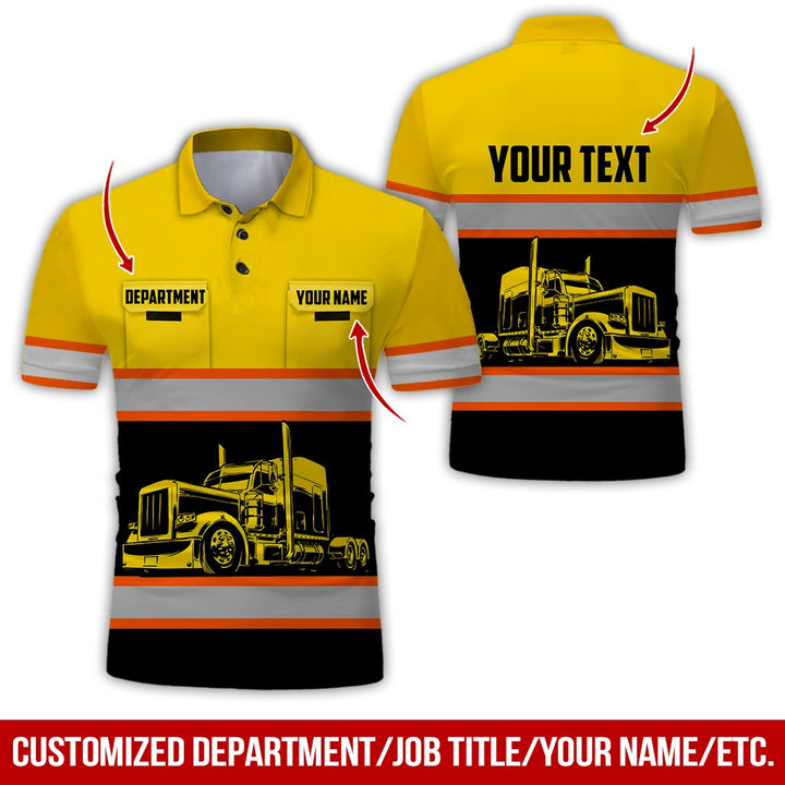 Pocket - Personalized Name And Color Semi Truck Uniform All Over Printed Clothes CN150