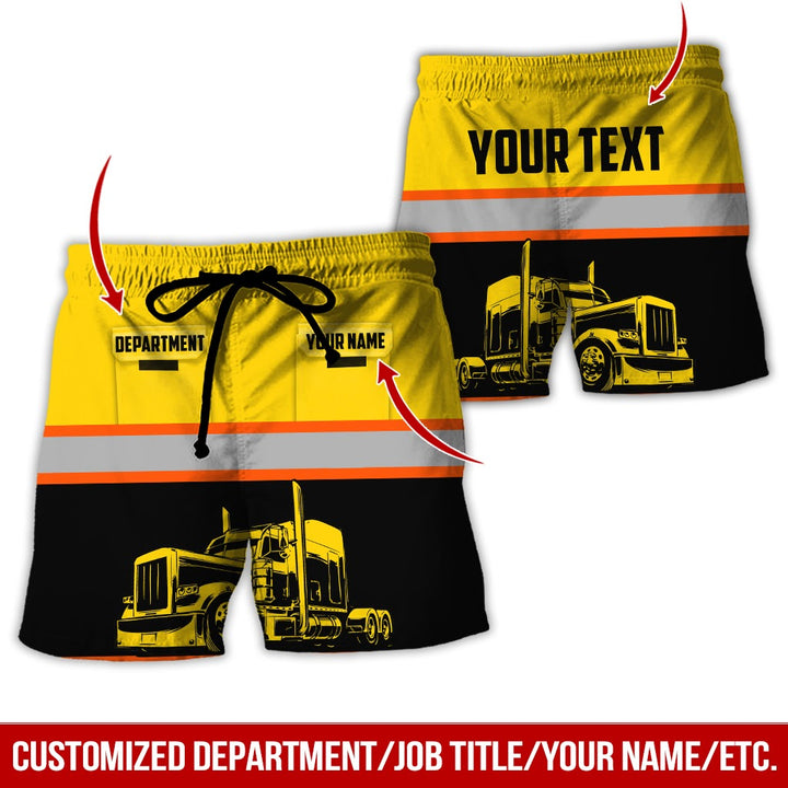 Pocket - Personalized Name And Color Semi Truck Uniform All Over Printed Clothes CN150