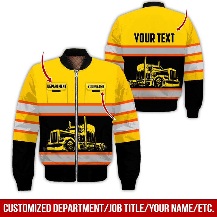 Pocket - Personalized Name And Color Semi Truck Uniform All Over Printed Clothes CN150