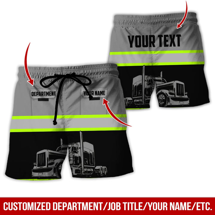 Pocket - Personalized Name And Color Semi Truck Uniform All Over Printed Clothes CN150