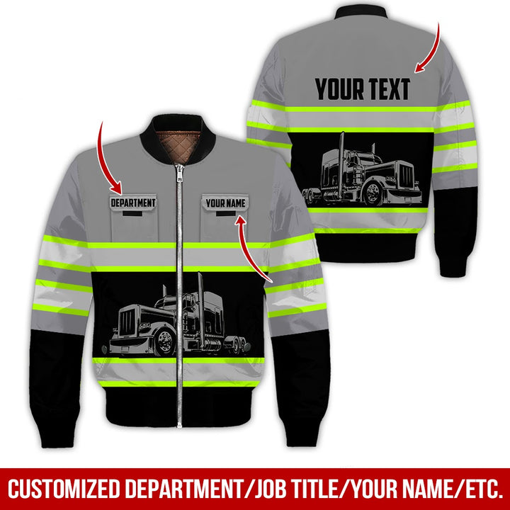 Pocket - Personalized Name And Color Semi Truck Uniform All Over Printed Clothes CN150