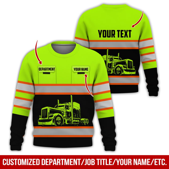 Pocket - Personalized Name And Color Semi Truck Uniform All Over Printed Clothes CN150