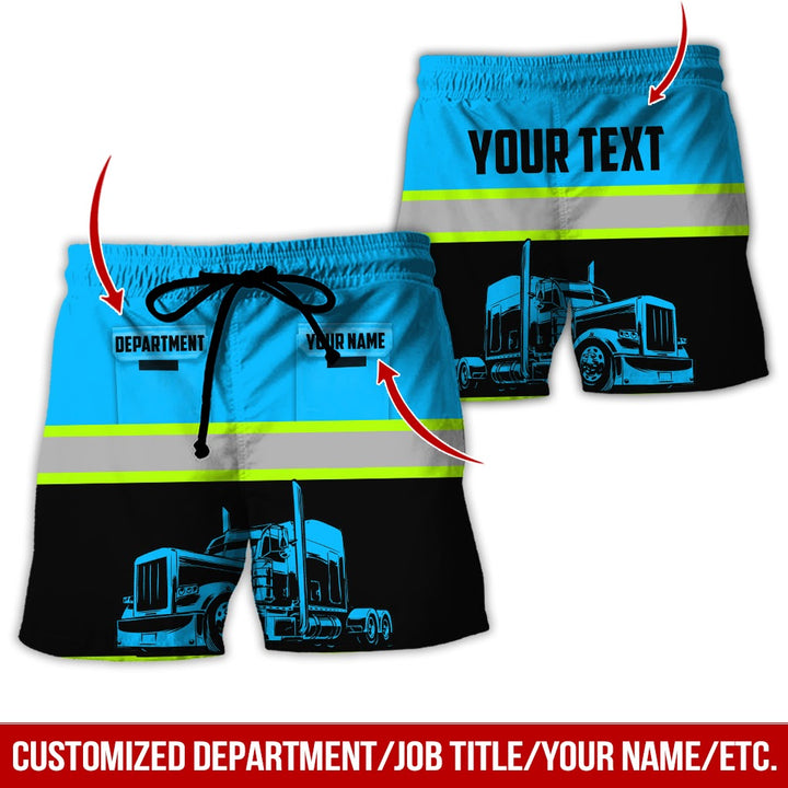 Pocket - Personalized Name And Color Semi Truck Uniform All Over Printed Clothes CN150