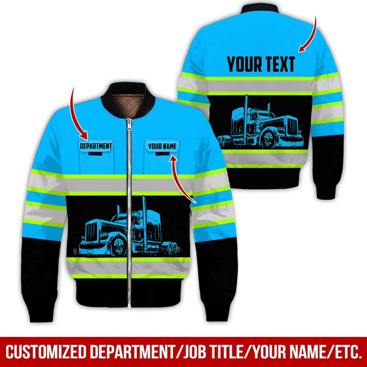 Pocket - Personalized Name And Color Semi Truck Uniform All Over Printed Clothes CN150
